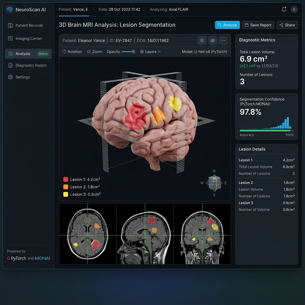 Medical Image Analysis System (U-Net & MONAI)